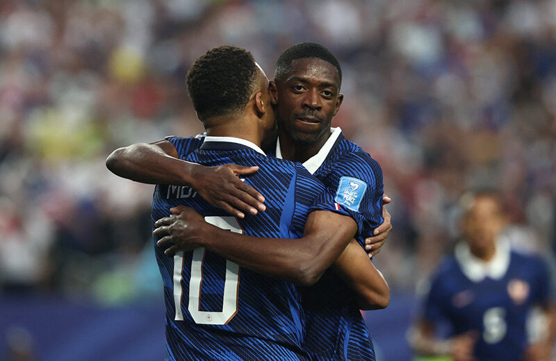 Mbappé closes on record as France overpower Iraq