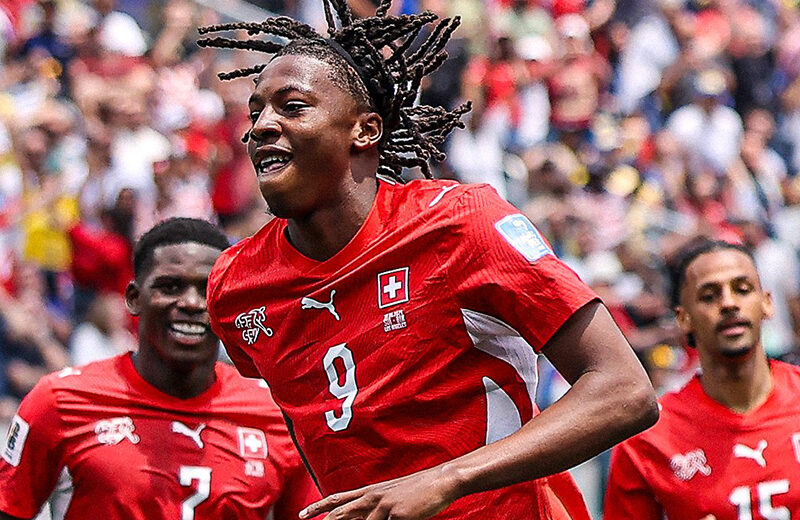 Manzambi double powers Switzerland past Bosnia and Herzegovina