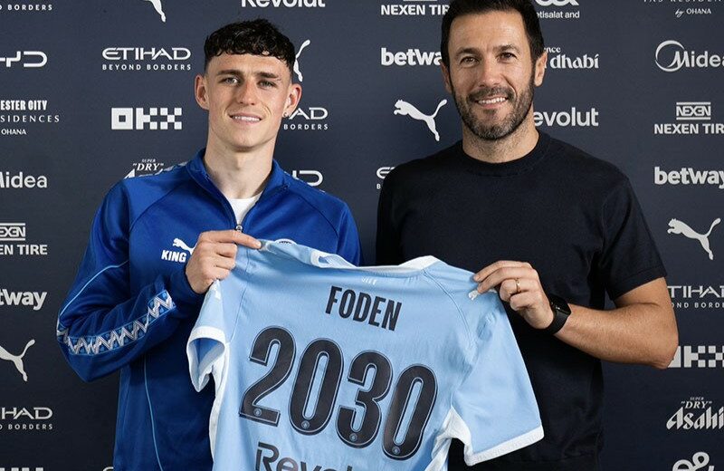 Phil Foden signs new Manchester City contract until 2030