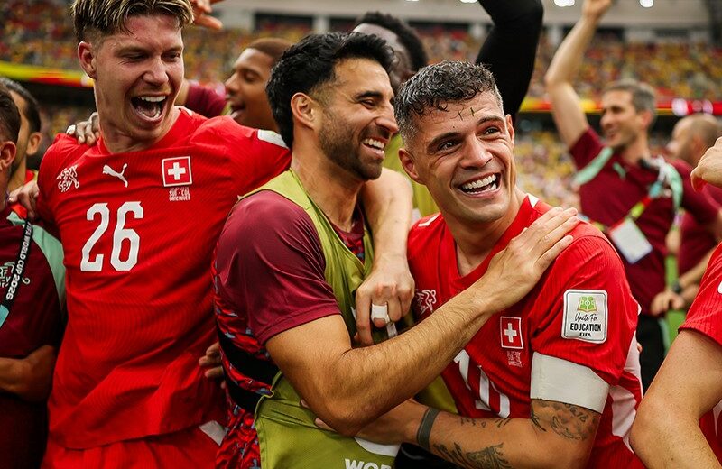Switzerland survive Colombia test to earn Argentina quarter-final showdown