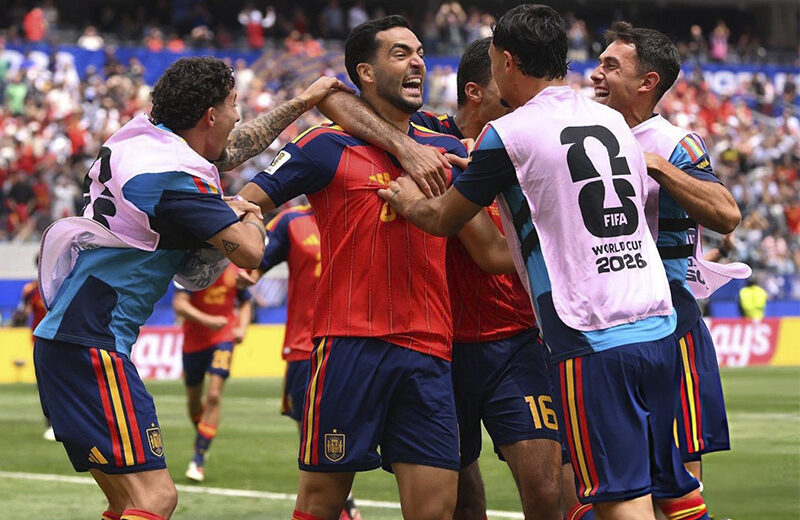 Merino strikes late as Spain overcome Belgium to reach World Cup semi-finals